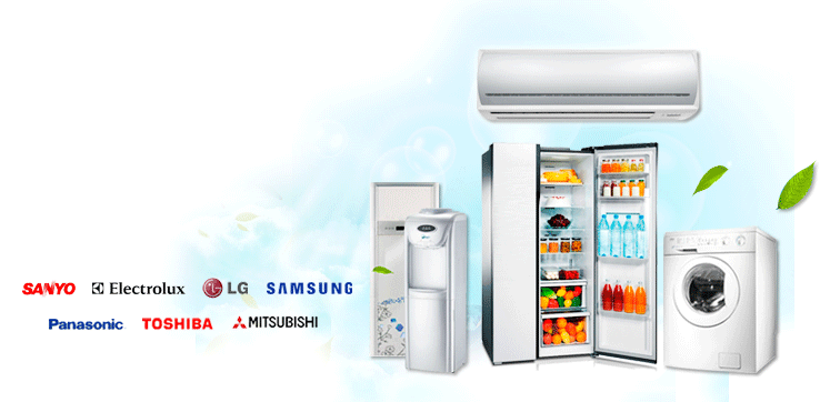 Tủ lạnh, điều hòa, máy giặt cũ là những thiết bị điện không thể thiếu trong cuộc sống hiện đại ngày nay