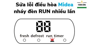 Nguyên nhân điều hòa Midea ngáy đèn RUN là do bị lỗi E2 hoặc EC