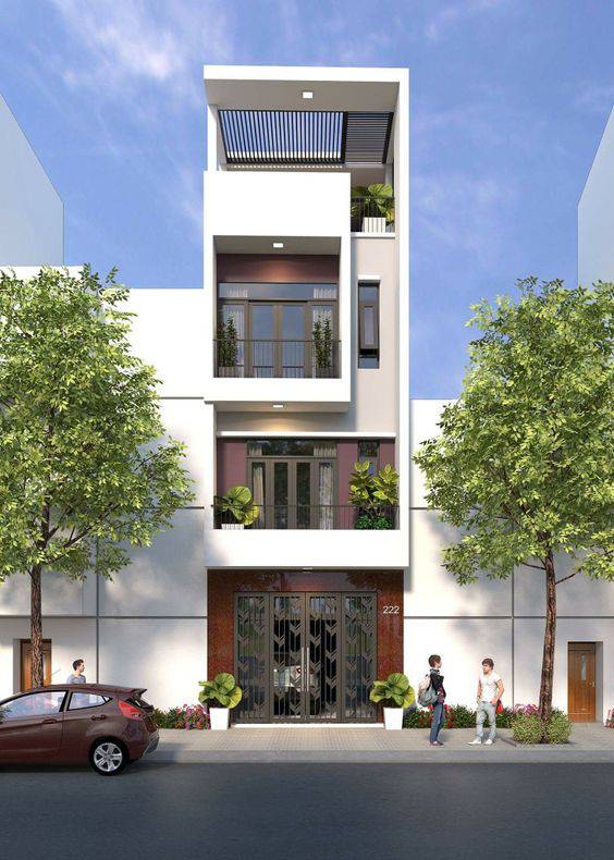 Nhà phố mặt tiền 5m